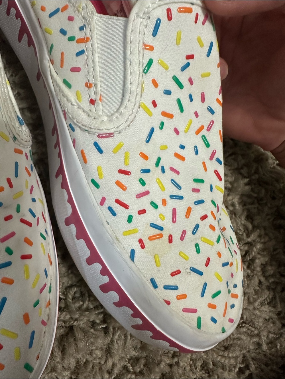 Sperry Sprinkle Slip-On Shoes - White with Multicolor Sprinkles - Picture 5 of 11